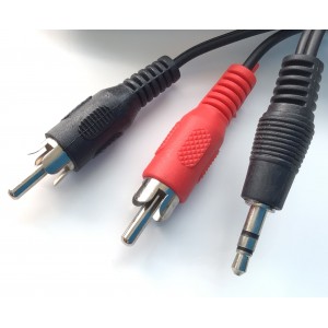 CABLES DE 2 RCA AUDIO ( NEGRO Y ROJO ) MACHO CON AUXILIAR 3.5 M / COMPATIBLE CON DIFERENTES DISPOSITIVOS, MARCAS Y MODELOS